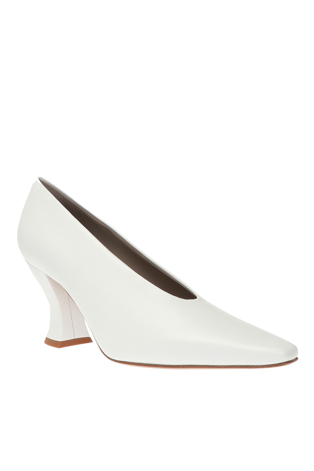 Bottega veneta almond hot sale leather pumps